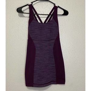 LULULEMON ENERGY top Size XS/S tank Wee Are From Space September‎ Plum